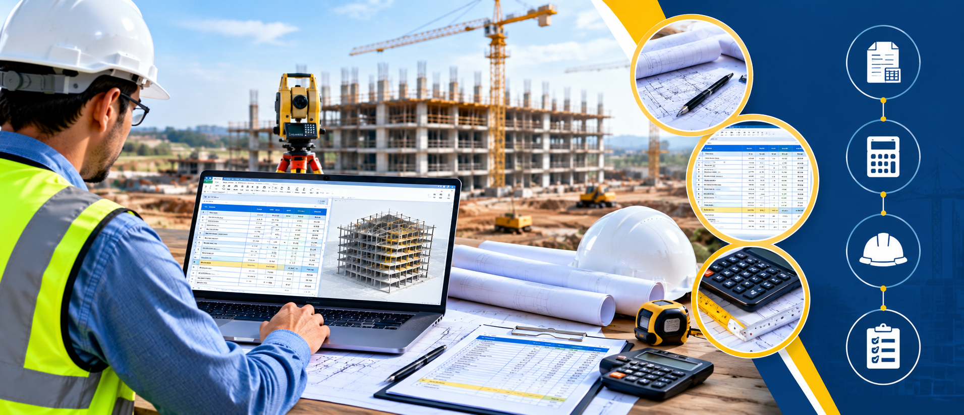 Commercial building construction for BOQ and quantity estimation