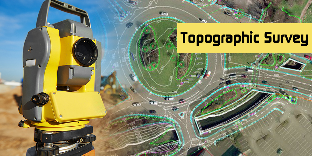Land and terrain for topographic survey