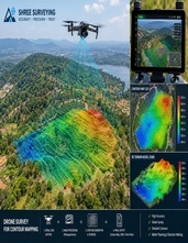 Natural terrain and topographic landscape
